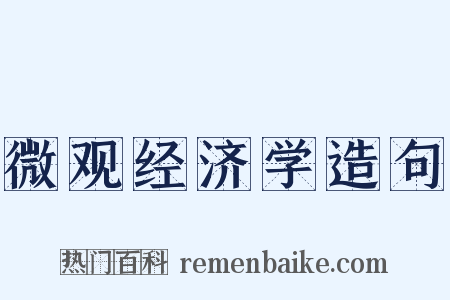 微观经济学造句是什么意思的图片